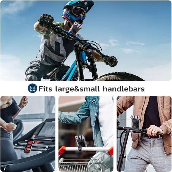 Bike Phone Mount, Universal Bike Cell Phone Holder, 360° Rotatable, Silicone  Co - Picture 3 of 8